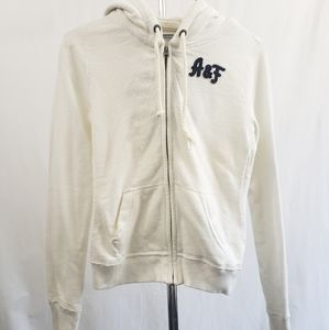 Abercrombie and Fitch Sweatshirt Hoodie - White